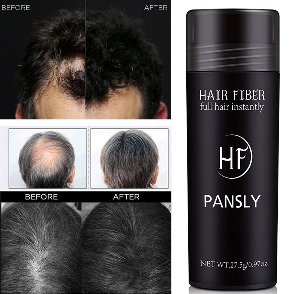 Black Fiber Powder Hair Building Fibers Thicker Concealer Hair Loss Full  Hair 