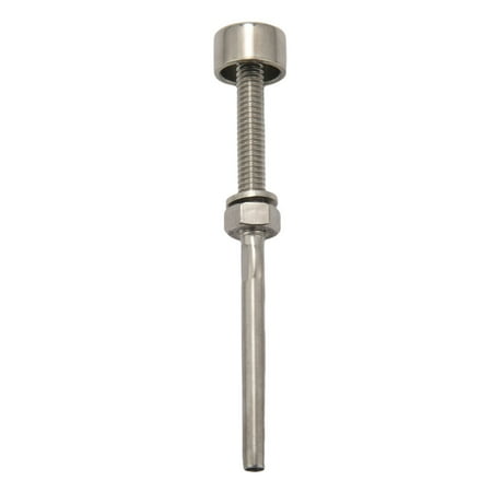

20 Pack Brushed Stainless Dome End Caps Swage Threaded Stainless Cable Tensioner for 1/8 Inch Cable Deck Railing