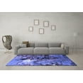 thumbnail image 3 of Ahgly Company Machine Washable Indoor Rectangle Oriental Blue Industrial Area Rugs, 2' x 3', 3 of 4