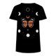 thumbnail image 3 of Blusa informal de manga corta con cuello redondo y estampado de verano a la moda para mujer Pompotops hfajkhk134862, 3 of 4