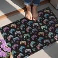 thumbnail image 4 of Colorful Controllers Games Icons Black Pattern Door Rugs,Washable Non Slip Door Mats Indoor,Decorative Door Mats,Entry Mat Indoor for Entrance,Bedroom,Kitchen,Bathroom,20"x32", 4 of 6