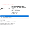 thumbnail image 2 of Left Windshield Wiper Linkage - Compatible with 1992 - 1999 GMC C2500 Suburban 1993 1994 1995 1996 1997 1998, 2 of 2