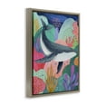 thumbnail image 4 of Stupell Industries Bright Whale & Sea Coral Nautical & Beach Painting Brown Floater Framed Canvas Art Print Wall Art, 25 x 31, 4 of 10