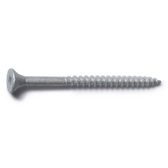 #8 x 2-1/2" Silver Ruspert Coated Steel Square Drive Bugle Head Deckselect Deck Screws DKSBS-102