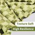 thumbnail image 6 of Checkered Flannel Fleece Throw Blanket Soft Cozy Checkerboard Grid Print Chessboard Gingham Pattern Blankets for Bed Couch Sofa, 50"x60", Sage Green, 6 of 6