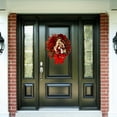 thumbnail image 3 of Douhoow Christmas Wreath for Front Door Christmas Wreath Sign Holiday Wall Garland Decor, 3 of 9