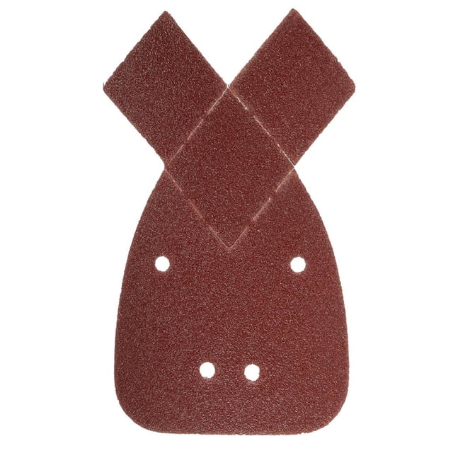 MERRYHAPY 60pcs Grit Sanding Discs For More Rabbit Ear Shaped Sandpaper With Dark Red Grits Each