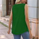 thumbnail image 4 of Camisetas Sin Mangas para Mujer, Conjuntos de Verano 2025, Blusas Casuales con Cuello Cuadrado, Verde XXL, 4 of 5