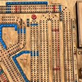thumbnail image 4 of Juego de mesa Cribbage Wars, grande, de madera, con almacenamiento, juego familiar, 4 of 7