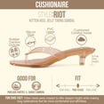 thumbnail image 3 of Cushionaire Riot Jelly Thong Kitten Heels for Women, 3 of 21