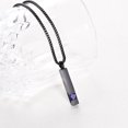 thumbnail image 2 of Crystal Cremation Urn Jewelry Cube Memorial Ashes Necklace Pendant Keepsake- Black Birthstone Series, 2 of 6