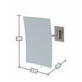 thumbnail image 6 of Aptations Rectangular Wall Mirror (6.25" x 9.5") - 3X Magnification | Wall Mount with 8.5" Arm Extension | Concealed Mounting Hardware | Vanity Mirror for Bedroom, Bathroom (Brushed Nickel), 6 of 7