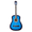 Blue | 38 inch, variant on Hassch 30-inch Beginner Acoustic Guitar with Gig Bag and Strap, Starter Kit with Strings, Tuner, Picks and Strings, Matte Black