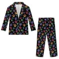 thumbnail image 4 of Xoenoiee Colorful Dog Paw Print Boys Suit Ring Bearer Outfit Suits for Toddler Boy Wedding Guest Dress Clothes Kids Slim Fit Formal Wear, 5-6 Years, 4 of 7