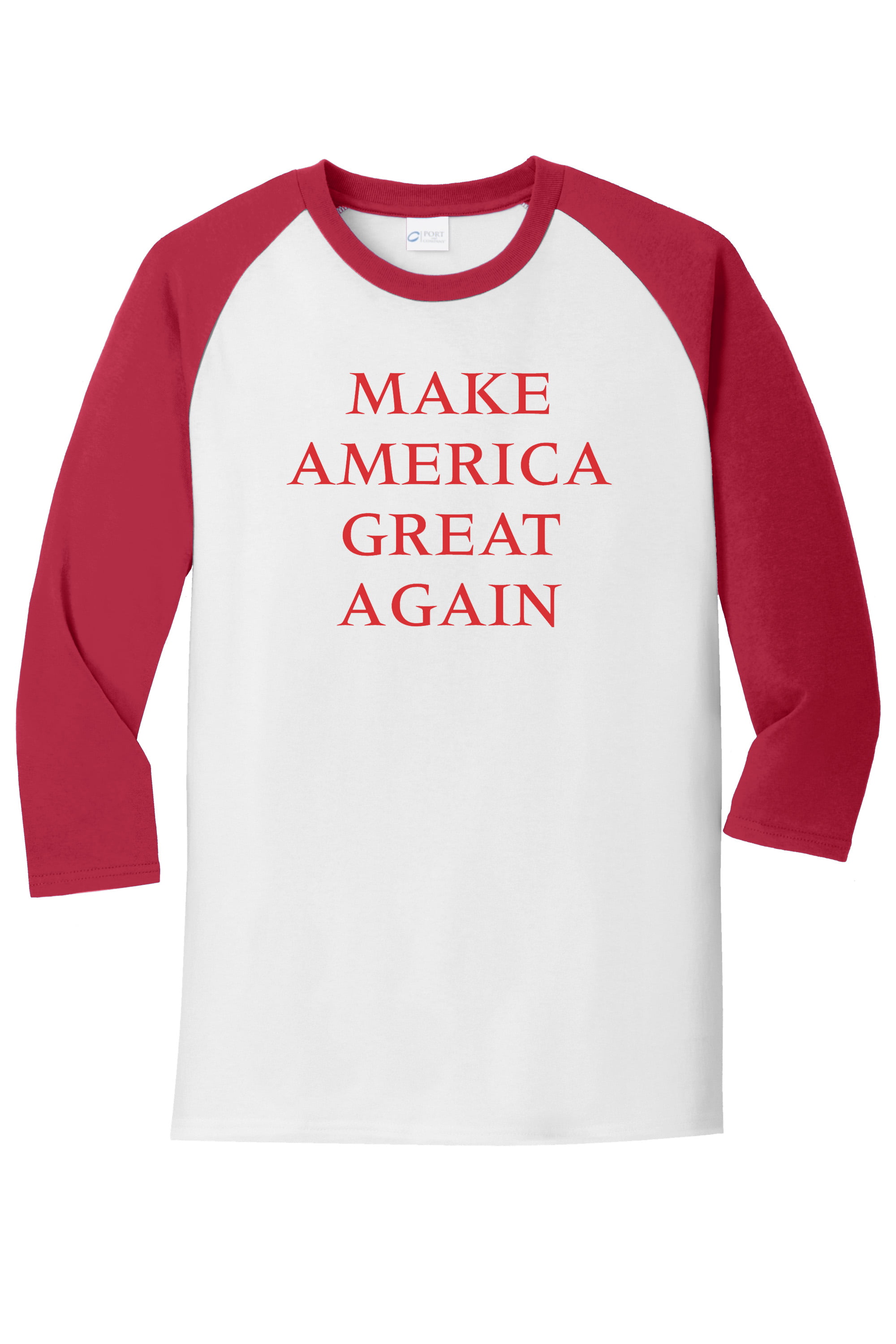 Mens Donald Trump Make America Great Again Embroidered Poly Jersey Sport Shirt 