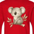 thumbnail image 4 of Inktastic Sleepy Koala Long Sleeve Youth T-Shirt, 4 of 5