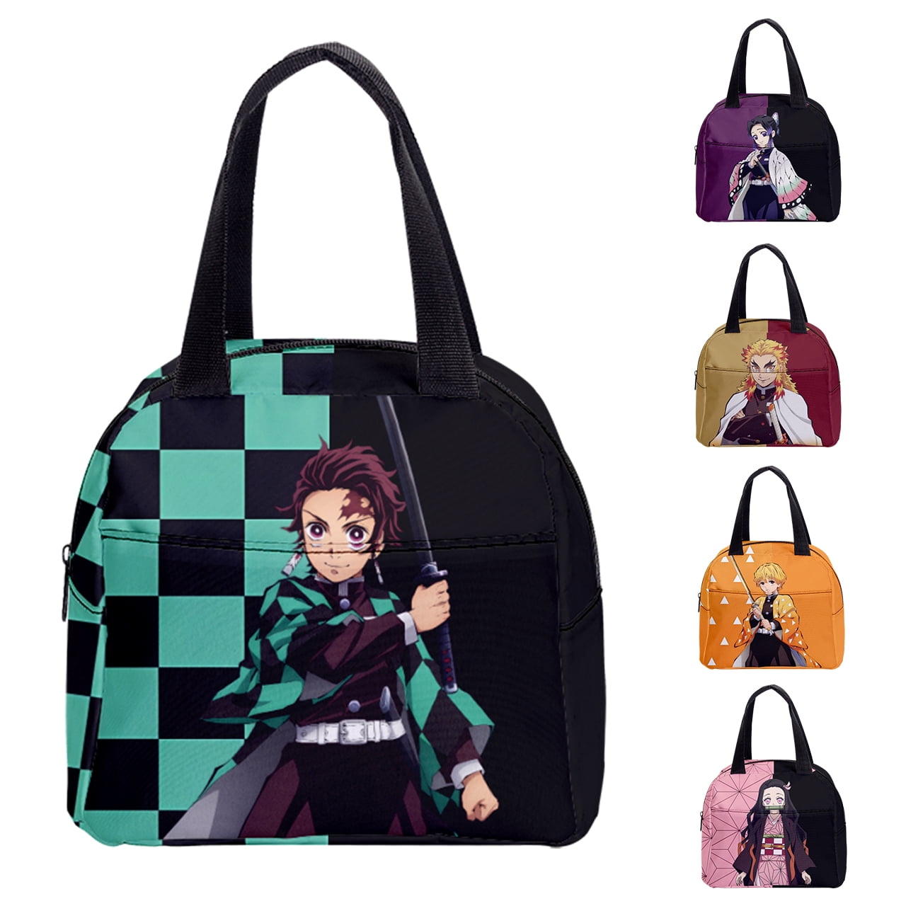 Demon Slayer Tanjiro Cute Insulated Lunch Bags Anime Lunch Container