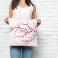 thumbnail image 2 of Pink Cherry Blossom Pillow Covers 18x18 Inch Decorative Throw Pillow Cover, Spring Branches Floral Watercolor Sofa Pillowcases Accent Cushion Case Home Decor Bedroom Living Room, 2 of 6