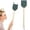 Blackish Green, variant on Fly Swatter, Leather Fly Swat with Long Wood Handle and Hanging, Fly Catcher Insect Mosquito Wasp Pest Control for Indoor Outdoor Home Fly, Coffee