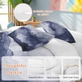 thumbnail image 3 of Navy Blue Ombre Mountain Bedding 3 Piece Duvet Cover Set California King, Nature Abstract Art Marble Soft Microfiber Comforter Cover with Zipper Closure & Pillowcases, FadeResistant Quilt Cover, 3 of 9