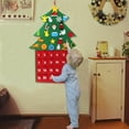 thumbnail image 4 of Clearance! Christmas Felts Decorations with Advent Pockets Large Calendar Christmas Decor 14.2*9.8*2 in Multicolor, 4 of 7