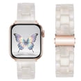 thumbnail image 2 of SEURE Resin Band Compatible with Apple Watch Band 38mm/40mm/41mm/42mm,Fashion Lightweight Replacement Strap for iWatch Series S11/10/9/8/7/6/5/4/3/2/1SE Women Men Iridescent Shell, 2 of 6