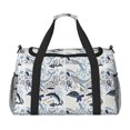 thumbnail image 1 of Disketp Sea Animal Bolsa de Viaje Tipo Duffle, Bolso de Mano para Fin de Semana para Mujer, Bolsa de Gimnasio Ligera para Hombre, Esencial para Viajes, 1 of 7