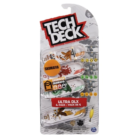 Tech Deck, Ultra DLX Fingerboard 4-Pack, Sk8mafia