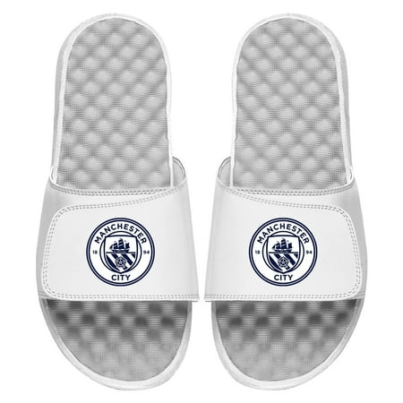 

Men s ISlide White Manchester City Primary Logo Slide Sandals