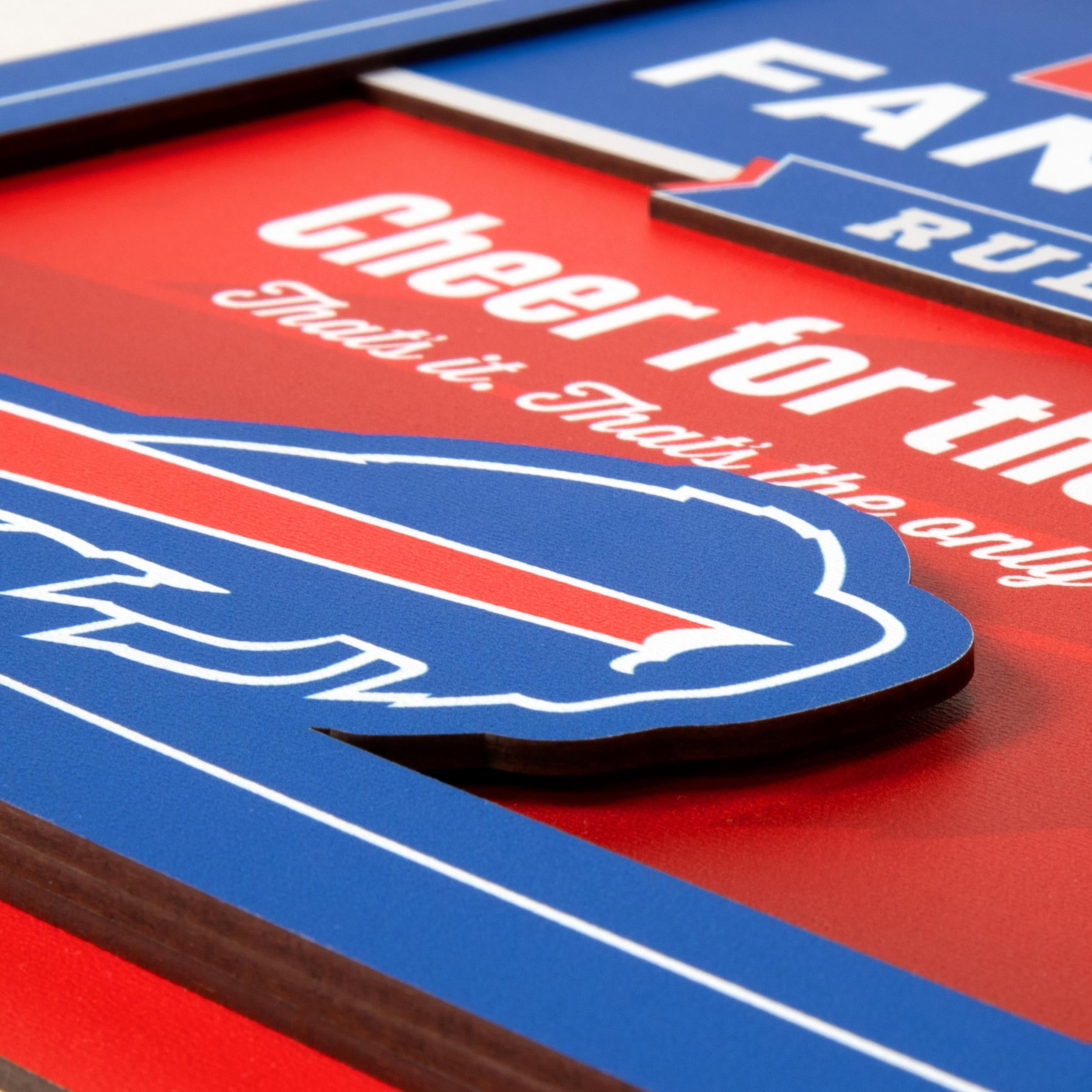 YouTheFan NFL Buffalo Bills Fan Rules 3D Wall Art