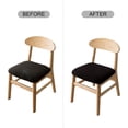 thumbnail image 7 of Genina Waterproof Seat Covers for Dining Room Chairs seat Covers Kitchen Chair Covers slipcovers (Beige, 4 Pcs), 7 of 7