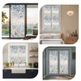 thumbnail image 7 of Blue Beige Coastal Window Privacy Film, Beach Starfish Summer Eucalyptus Vintage Static Cling UV Sun Blocking Heat Control Window Tint Day and Night, Non-Adhesive One Way Privacy Cover 17.7''x39.3'', 7 of 7
