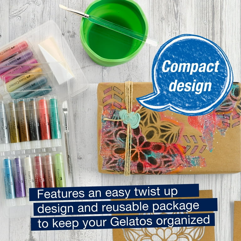 Faber-Castell Gelatos Metallic-15 Piece Gelato Art Set for Adult