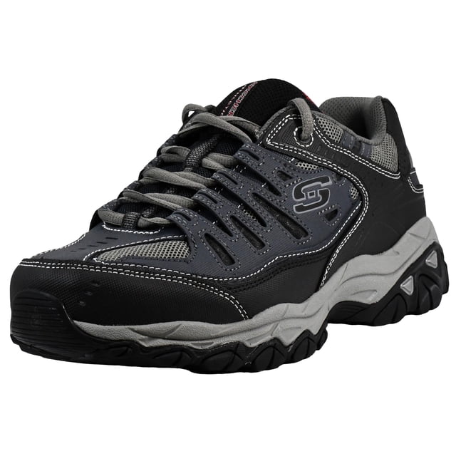Zapatillas modernas Skechers Afterburn M. Fit de piel para hombre, 9.5 X de ancho