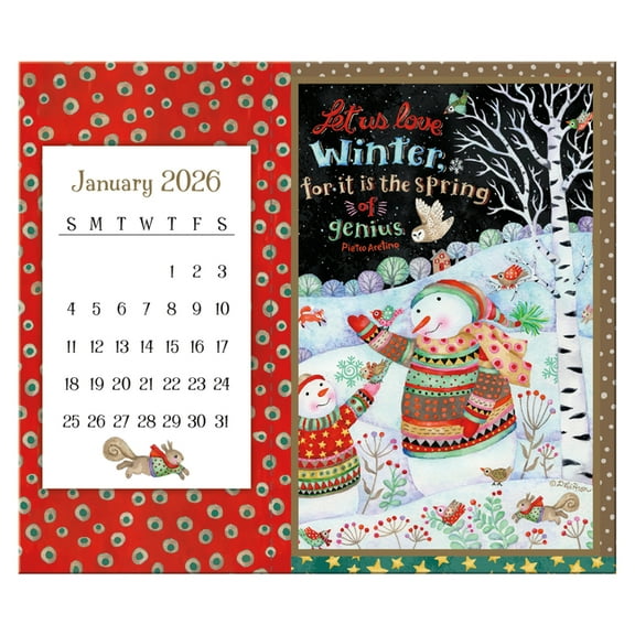 Simple Inspirations 2026 Postcard Desk Calendar, (Paperback)