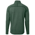 thumbnail image 3 of Men's Cutter & Buck Heather Green Portland State Vikings Mainsail Sweater-Knit Full-Zip Jacket, 3 of 3