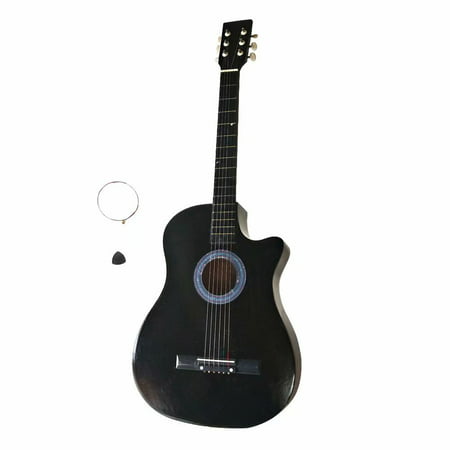 38 Inch Cutaway Acoustic Guitars with Guitar Plectrum