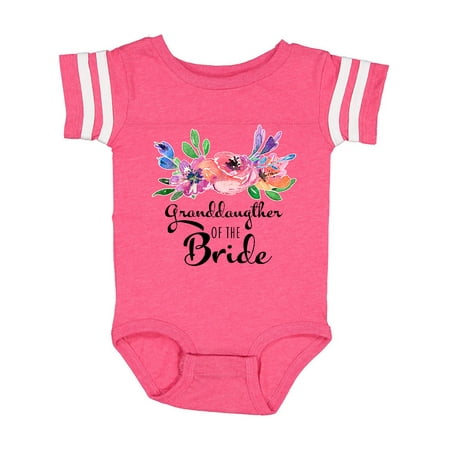 

Inktastic Granddaughter of the Bride with bouquet Gift Baby Girl Bodysuit