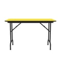 thumbnail image 2 of Correll Cf2448Px-38  .75 Inch High-Pressure Top Folding Tables - Fixed Height - Yellow, 2 of 4