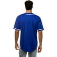 thumbnail image 2 of JC DISTRO Men's Baseball Button Down Team Jersey Hipster Hip Hop TShirts RoyalBlue Xlarge, 2 of 5