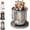 39cm, variant on 360 Rotating Stainless Steel Knife Holder, Cooking Utensil Dispenser Caddy Holder, Multi-Functional Kitchen Countertop Storage Organizer Set for Knife, Fork, Spoon,Gray:Short