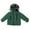 Green, variant on lnmuld Kids Coats Boys Winter Hooded Down Jacket Windproof Thickened Outerwear Snowsuit for Toddler Kids Solid Color Size:1-2 Years