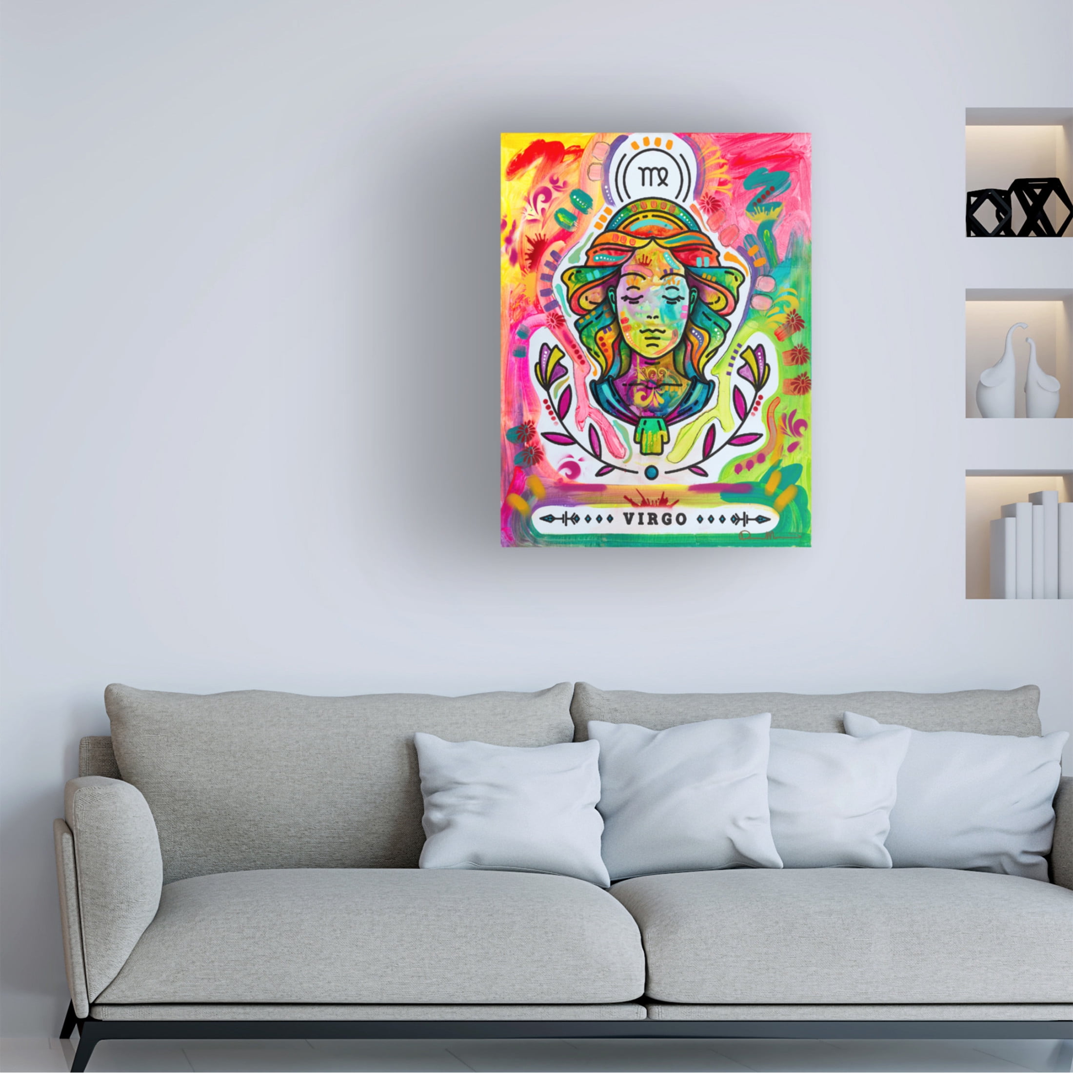 Canvas Wall Art - Dean Russo 'Virgo' Wall Art for Living Room, Bedroom, or Office Décor by Trademark Fine Art - 24 x 32 Inches
