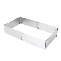 STRANDCHIC Baking Molds for Cakes Square Cake Mold Stainless Steel 1Pcs 5.9x5.9x2in