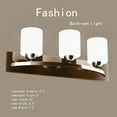 thumbnail image 4 of Costway 3 Light Glass Wall Sconce Modern Pendant Lampshade Fixture Vanity Metal, 4 of 9