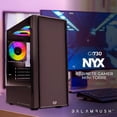 thumbnail image 4 of Gabinete Gamer Balam Rush NYX GI730 Micro ATX Mini Torre 3 Fan Cristal Templado RGB Negro BR-936095, 4 of 5