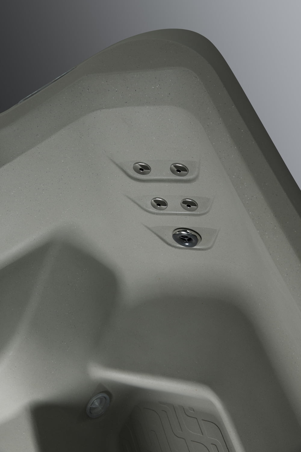 All New 2025 HydroLuxe IBIZA Taupe/Charcoal Hot Tub - 4-Person, 25 Jets, Convertible 110v/220v