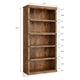thumbnail image 2 of 67.4in de altura 5 - tier de madera estilo rural estante de libros - abiertos para exposición y almacenamiento estante para oficina en casa, sala de estar, y dormitorio, 2 of 7