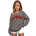 thumbnail image 6 of Shadoumai Girls Off The Shoulder Tops Fall Hawaii Letter Print Going Out Sweatshirt | Off The Shoulder Sweatshirts For Girl Long Sleeve Oversized Casual Loose Fit Pullover Y2K Going Out Tops, 6 of 6
