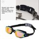 thumbnail image 4 of style 1 2 juegos de gafas de natación, gafas de natación galvanizadas antivaho, gafas de natación de silicona para adultos, gafas de natación para miopía, 4 of 5